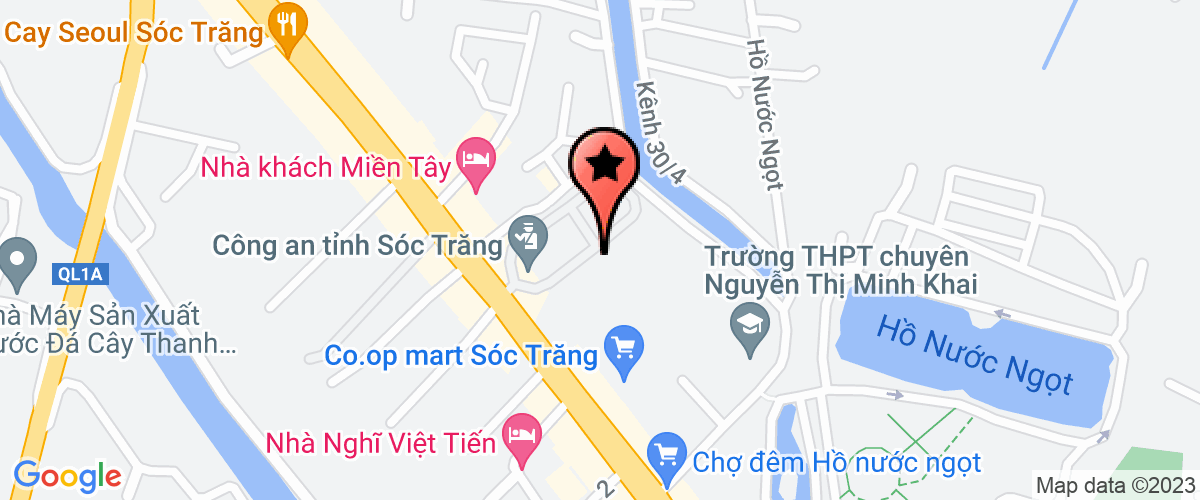 Map go to Chi cuc bao ve moi truong Soc Trang
