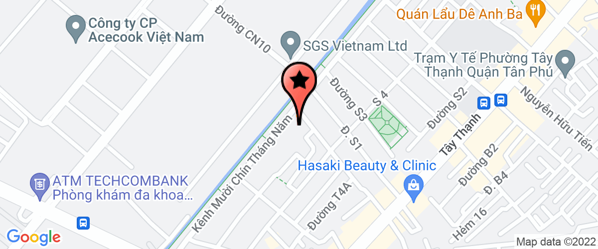 Map go to Viet Nhat Construction Consultant Joint Stock Company