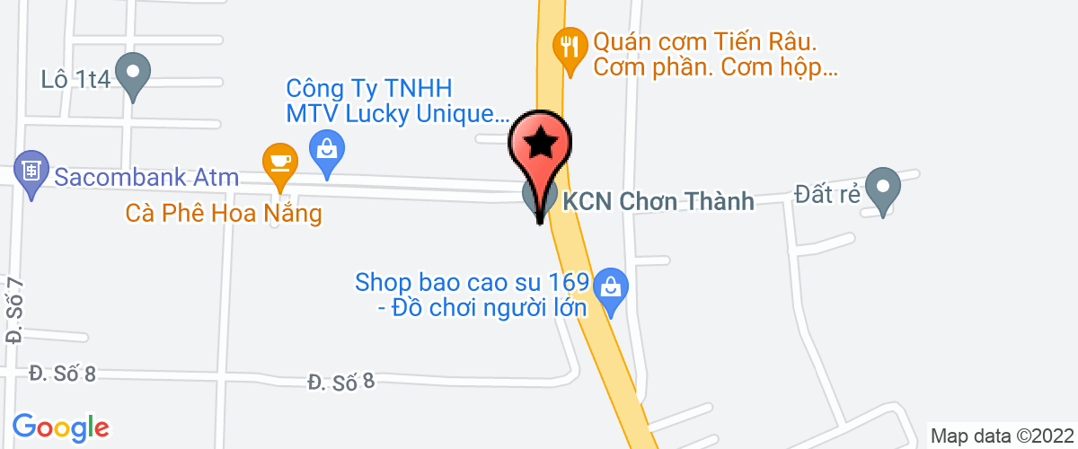 Map go to Phong Tai nguyen va Moi truong Chon Thanh District