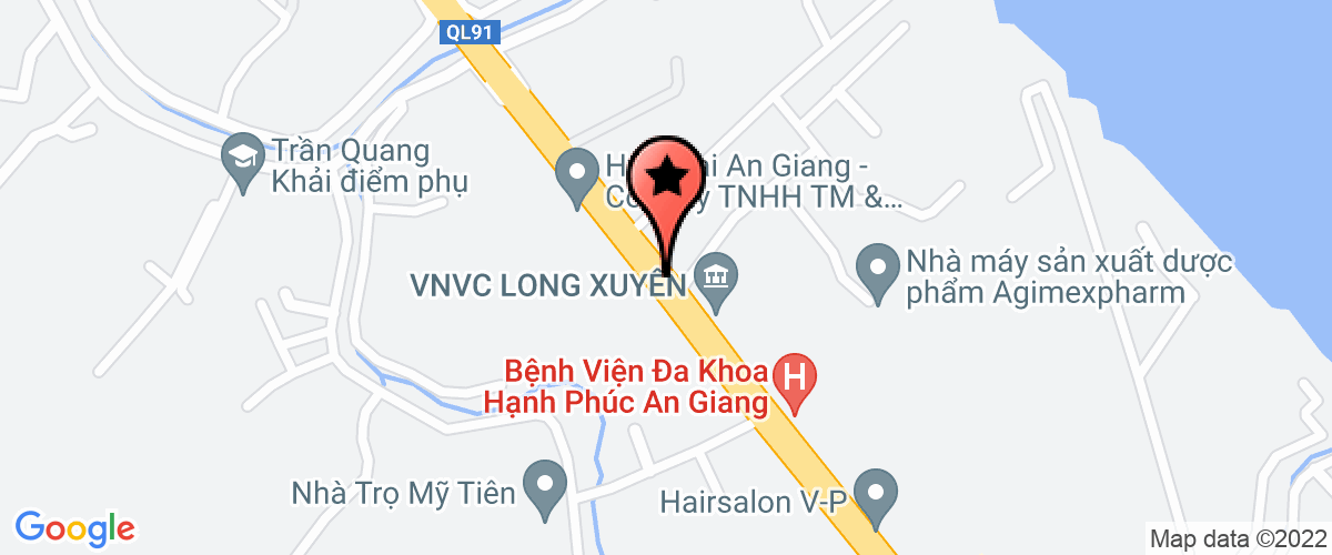 Map go to Nam Viet Aquaculture One Member Company Limited
