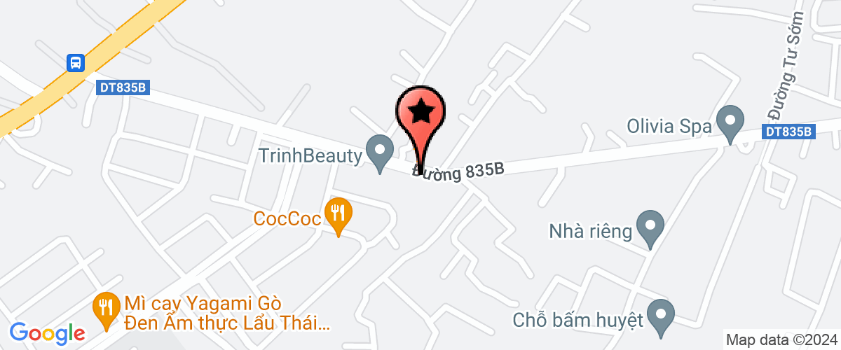 Map go to Nong Ngu Co Thien y Company Limited