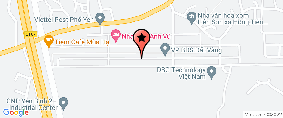 Map go to Chi cuc Thi hanh an dan su Pho Yen District