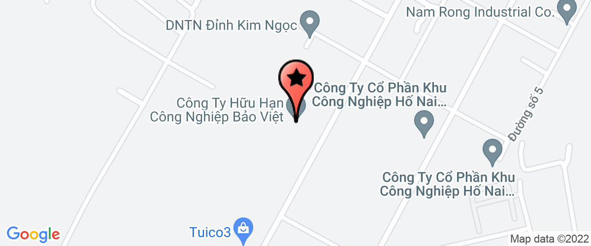 Bản đồ đến Công ty  Hữu Hạn Công Nghiệp Bảo Việt