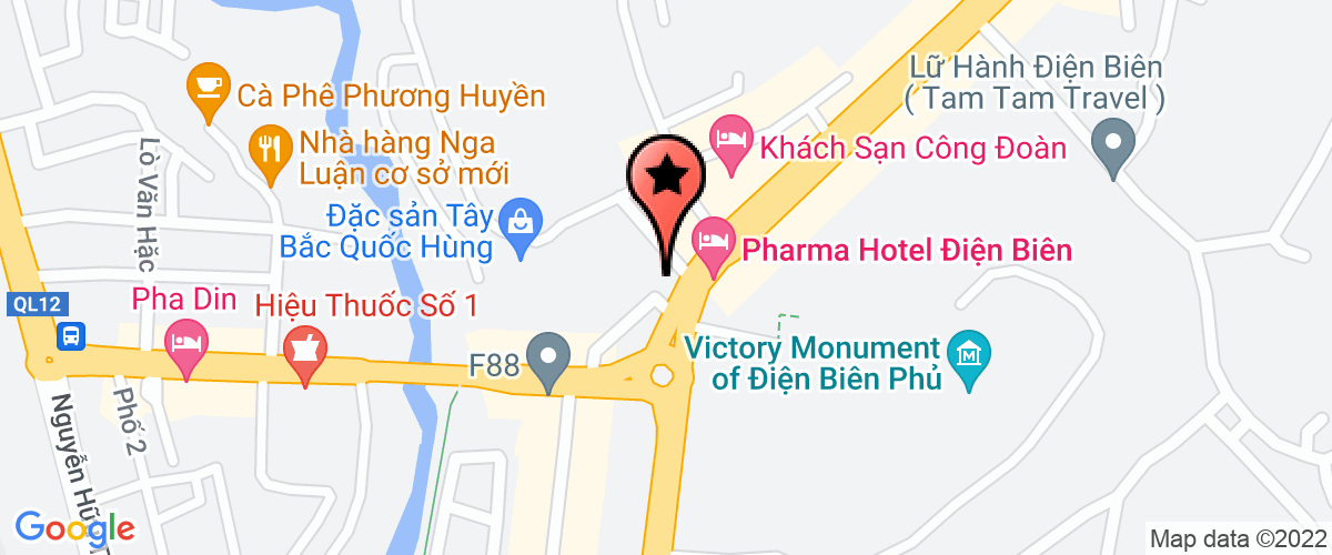 Map go to Thien Huong Company Limited of Dien Bien Province