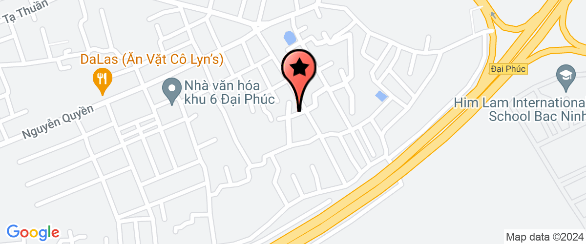 Map go to dao tao lai xe co gioi duong bo Bac Ninh Center