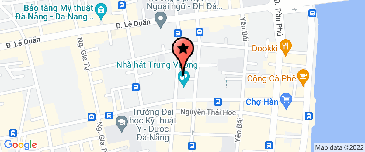 Map go to Nha hat Trung Vuong Da Nang