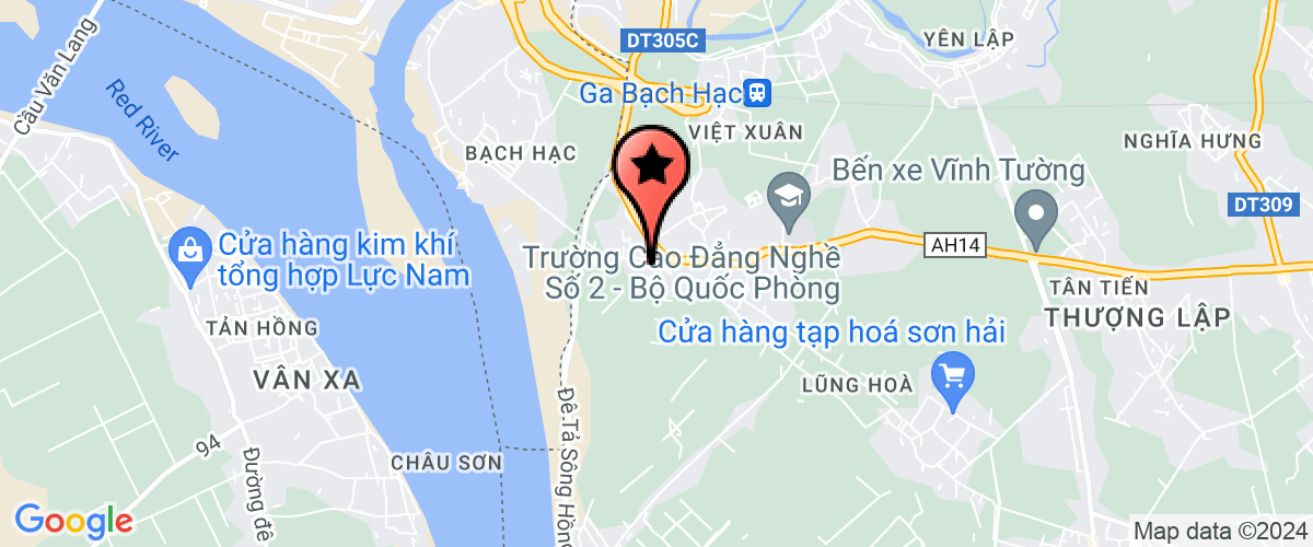 Map go to Truong Bo Sao Nursery