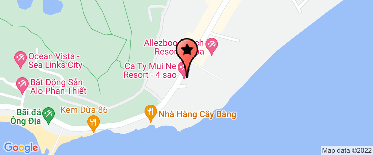 Bản đồ đến Công Ty TNHH Cà Ty Mũi Né