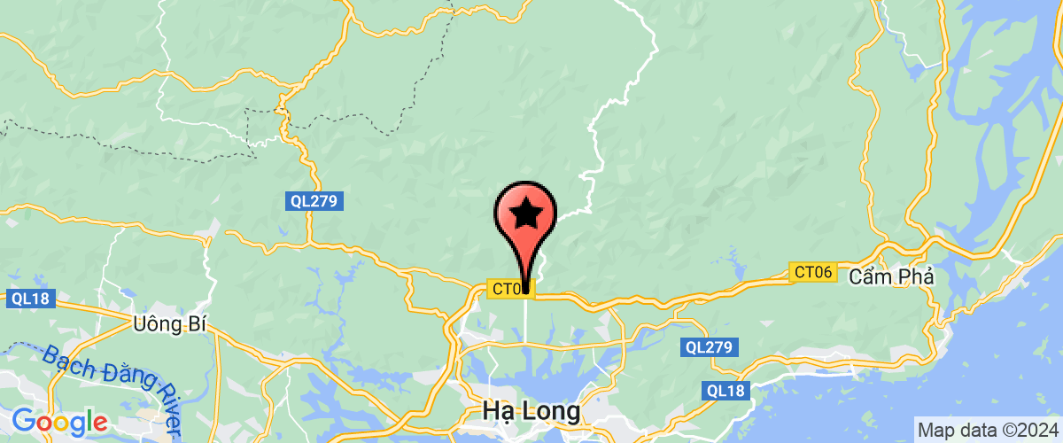 Map go to co phan thuong mai vat lieu xay dung Ha long Hoanh Bo Company