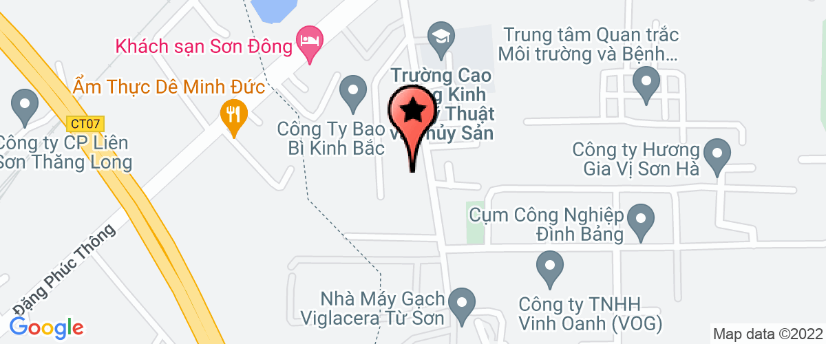 Map go to Dai Vu Electrical Devices Company Limited
