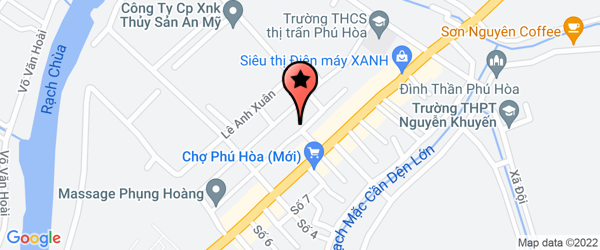 Map go to Phu Hoa Secondary School