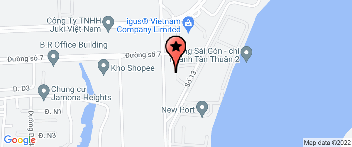 Map go to Tan Thuan Company Limited