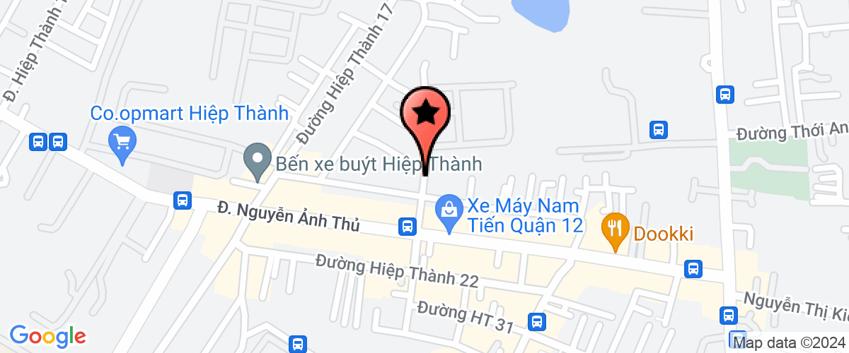Map go to Nhut Tien Trading Production Company Limited