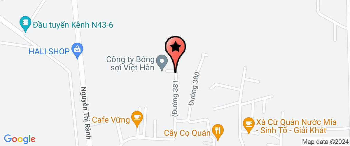 Map go to Hue Thanh Manufacturing Trading Service Company Limited