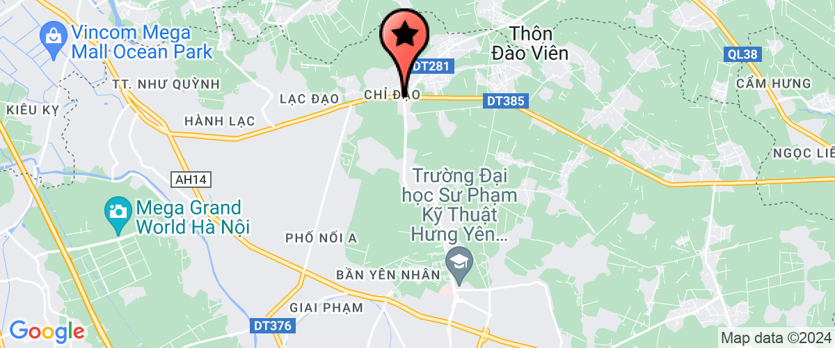 Map go to Chi nhanh cong ty co phan ACE COOK VietNam tai Hung Yen
