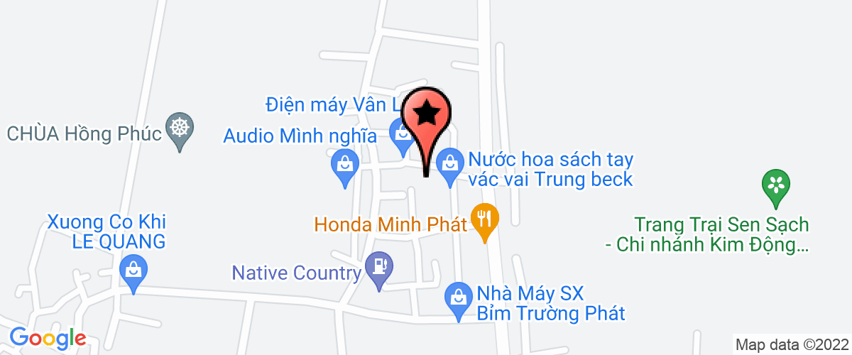 Map go to Minh Khang Petro Trading Joint Company