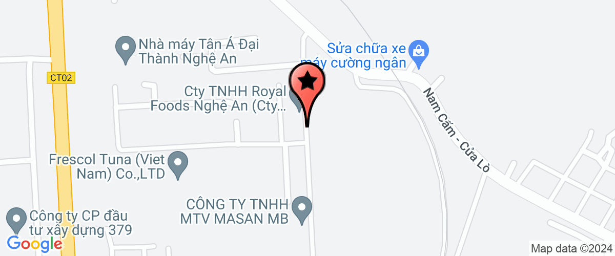 Map go to Royal Foods Co.Ltd (Nghe An, Viet Nam)