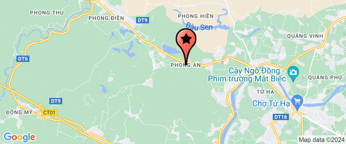 Map go to Benh Vien Da khoa Thua Thien Hue Province