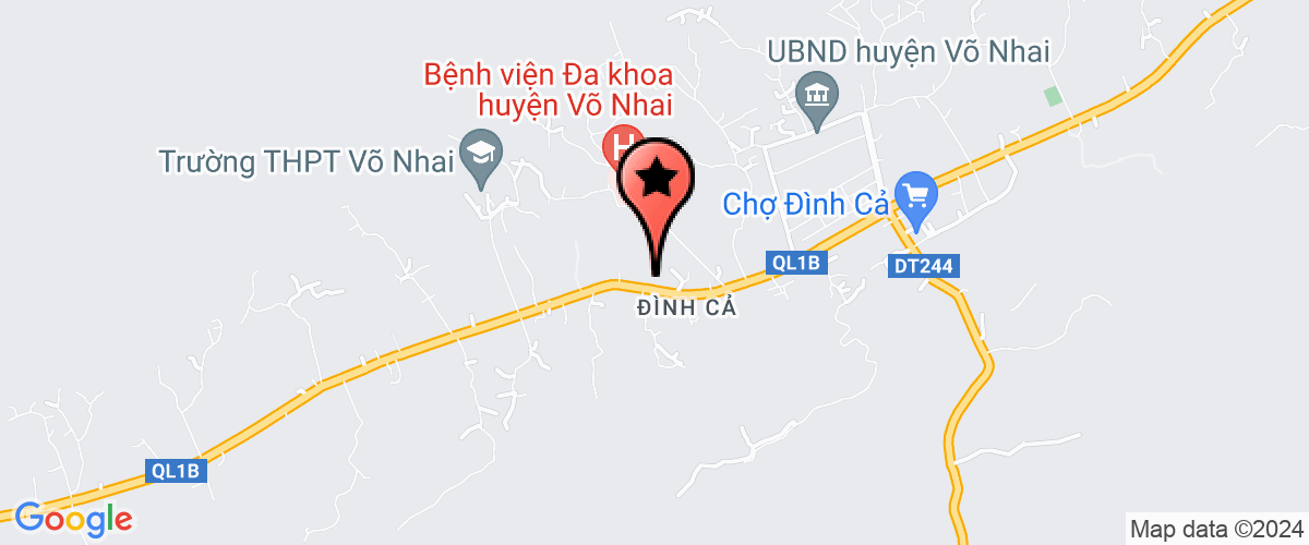 Map go to Phong Y te Vo Nhai District