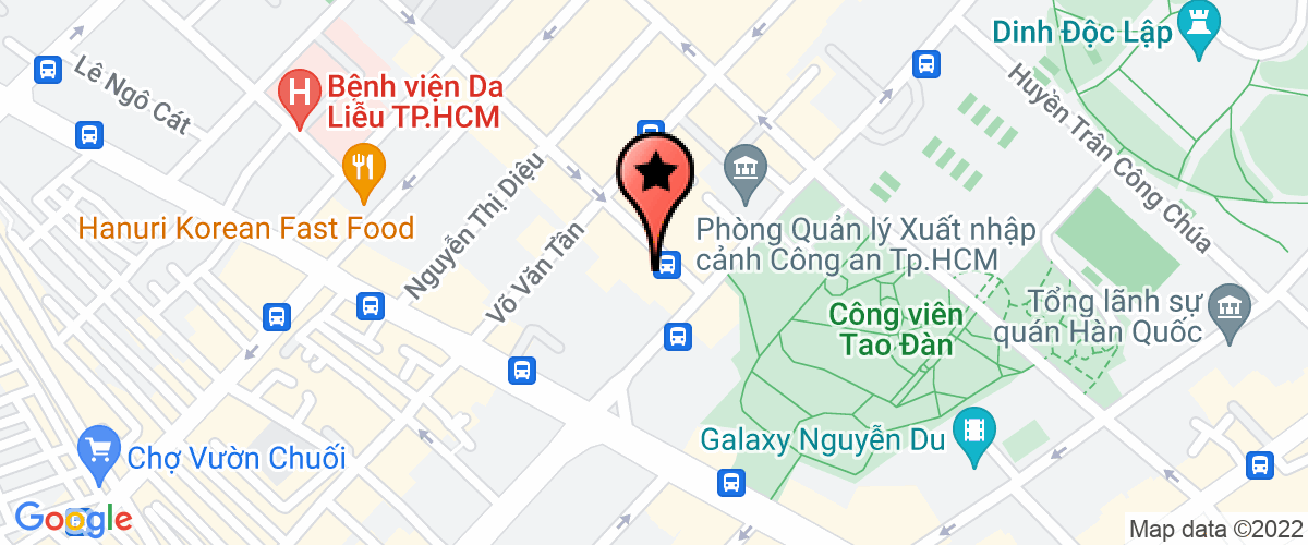 Bản đồ đến Công Ty TNHH Văn Phòng Cho Thuê Sg