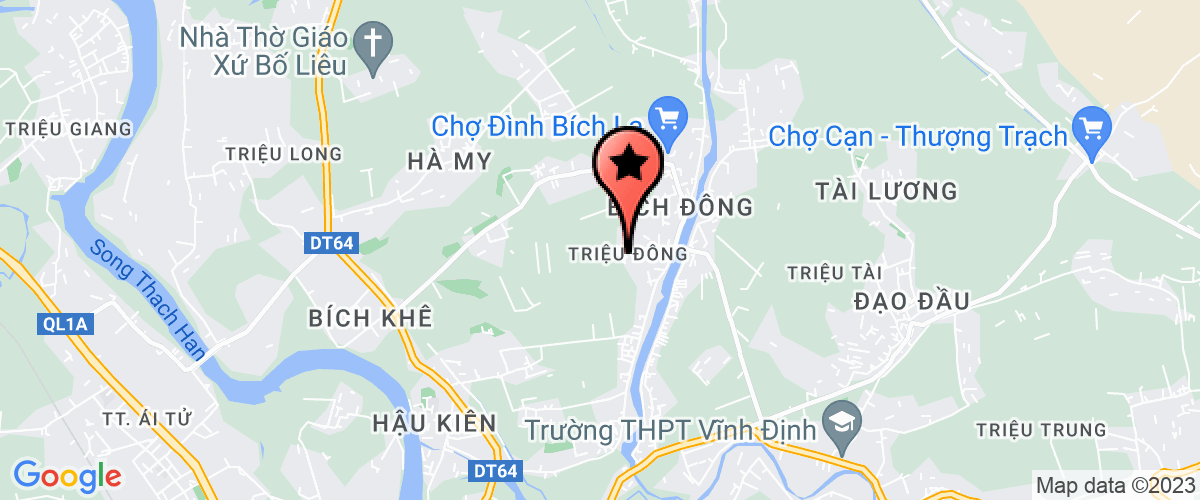 Map go to Trieu Dong Secondary School