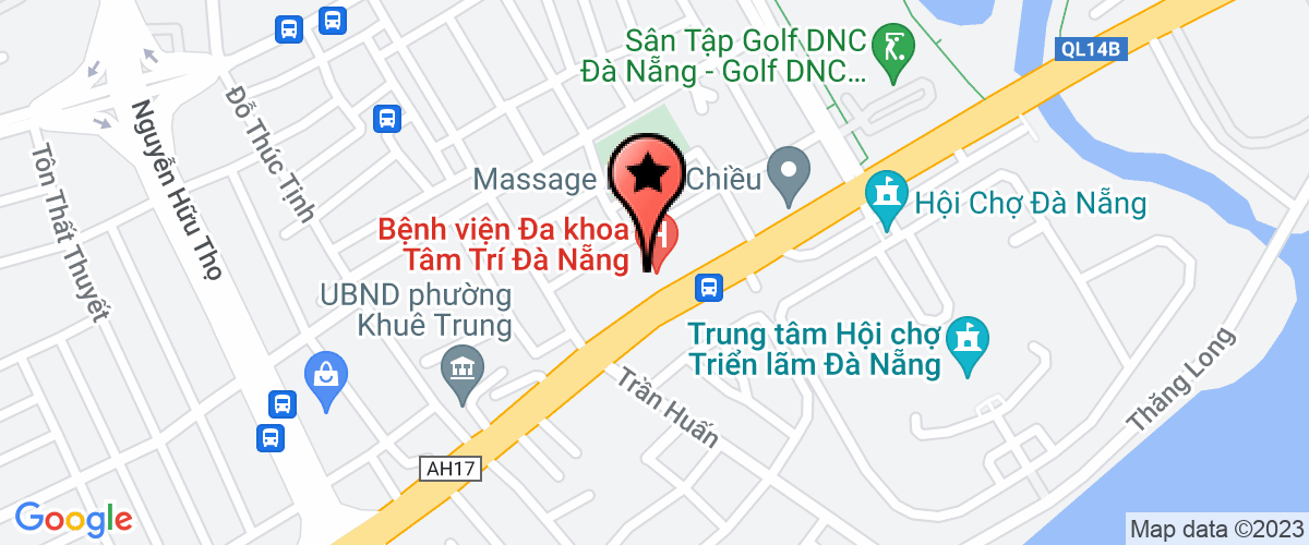 Map go to Benh Vien Da Khoa Tam Tri Da Nang Company Limited