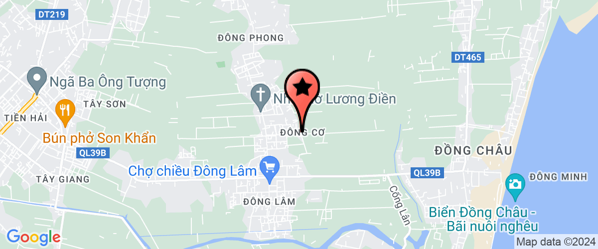 Map go to Dong Co Tien Hai District Secondary School