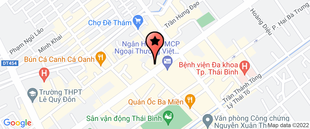 Map go to Chi cuc dan so - KHHGD Thai Binh Province