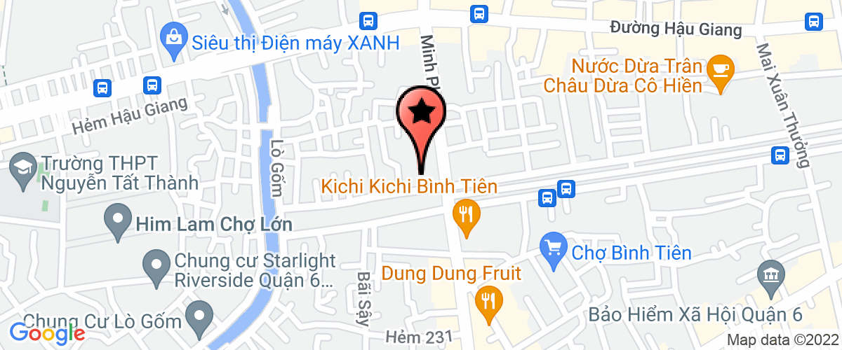 Map go to Hoang Thien An Furniture Technology Construction Company Limited