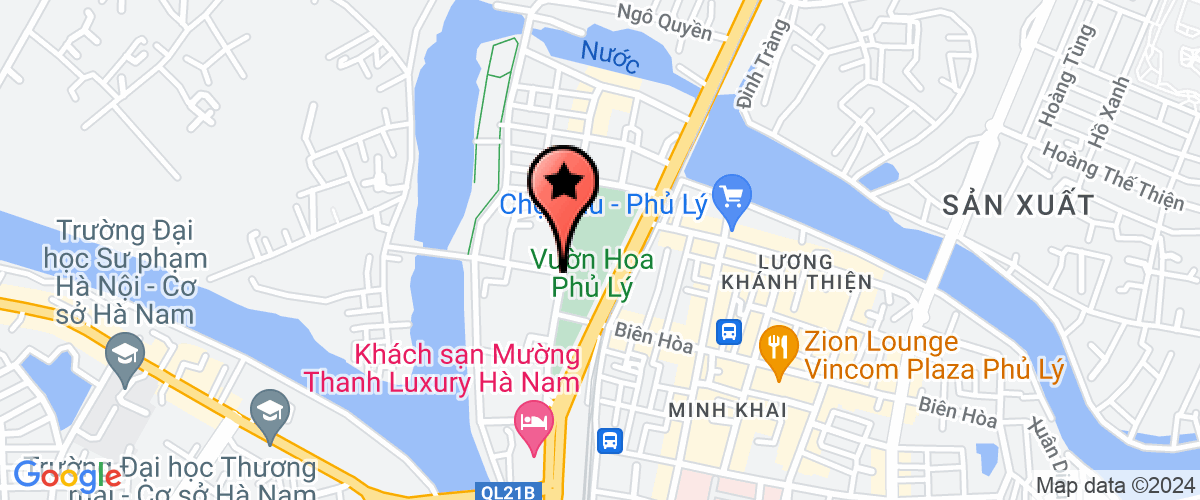 Map go to Van phong uy Ha Nam Province