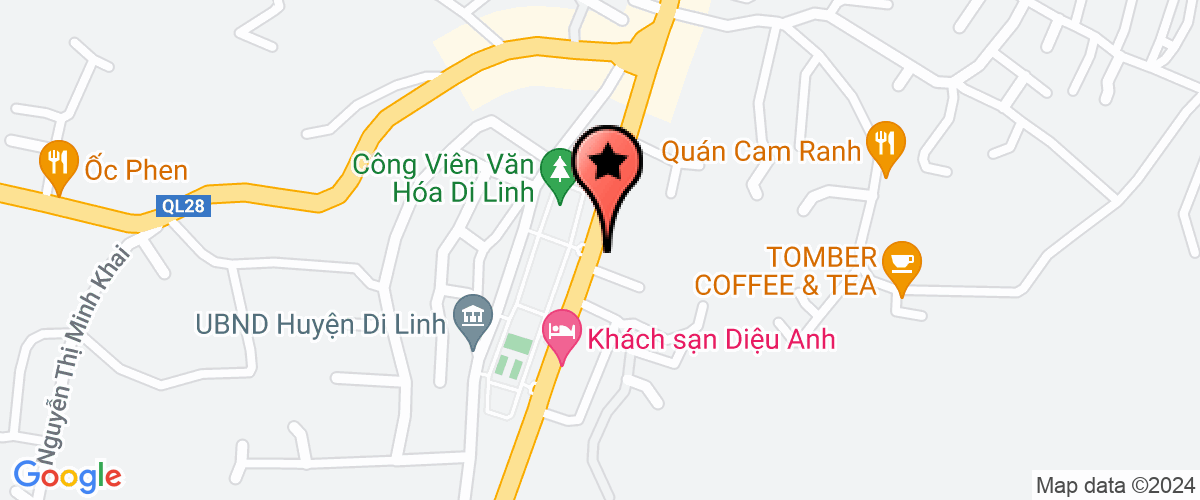 Bản đồ đến Công Ty TNHH Đầu Tư Xuất Nhập Khẩu Nam Minh Lâm Đồng