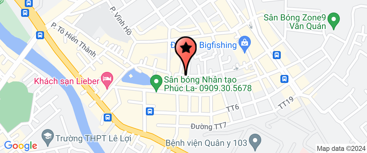 Map go to Sao Viet Education Investment Joint Stock Company