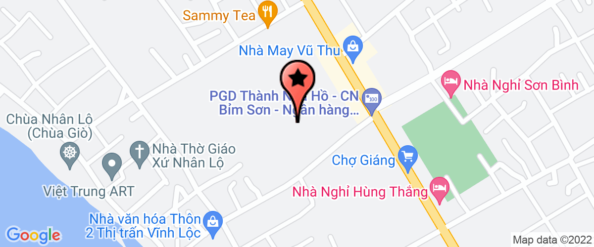 Map go to Uy ban mat tran to quoc Vinh Loc District