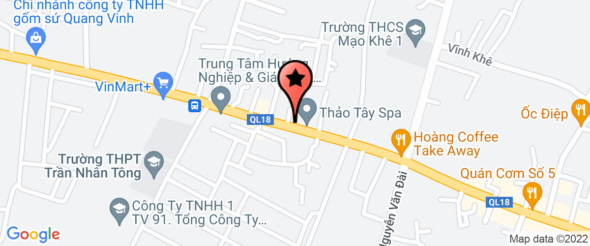 Map go to DNTN - Xi nghiep thuong Mai dich vu Huong Quang