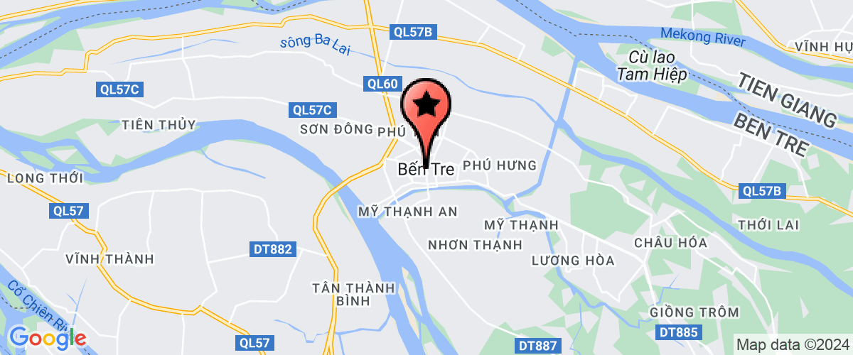 Map go to Ben Tre oc Dao Kiwi Company Limited