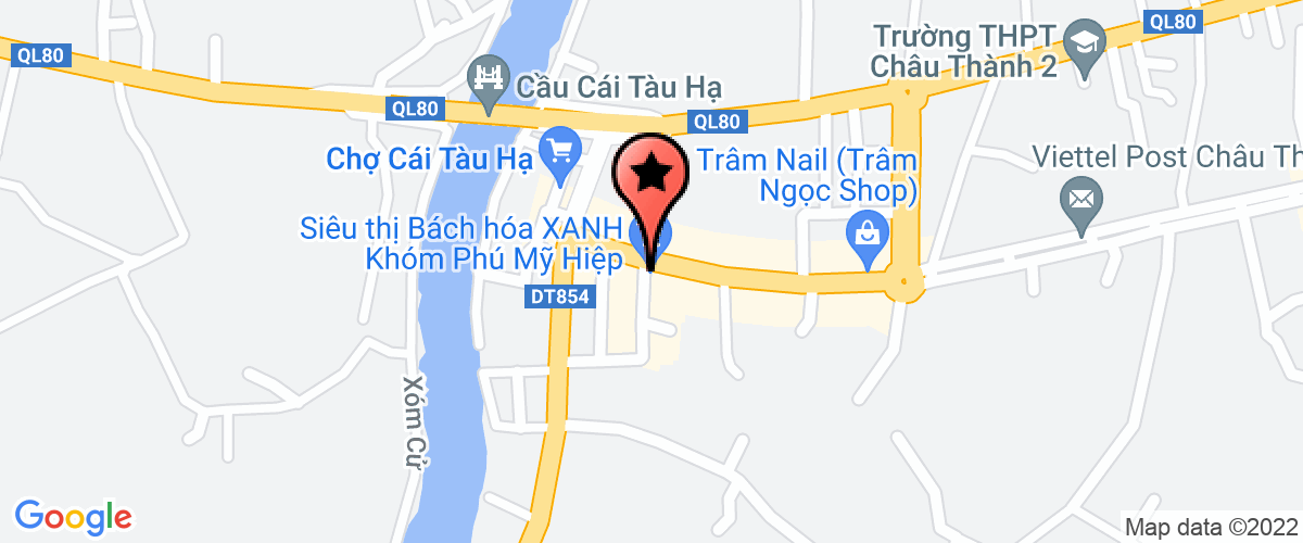 Map go to Hoi Nong Dan Chau Thanh District