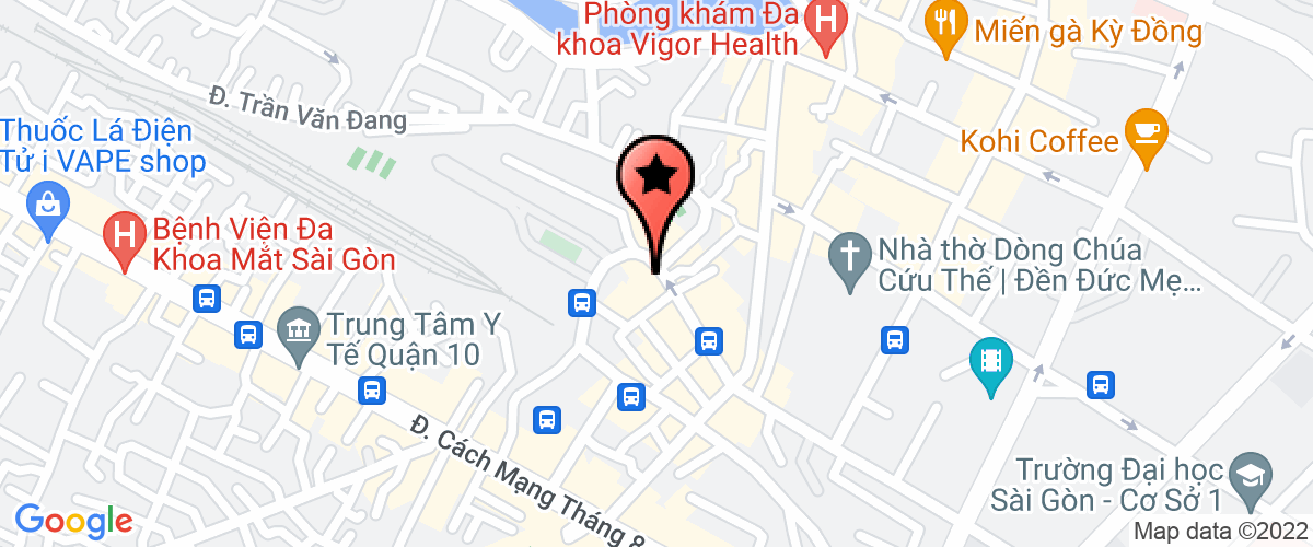 Map go to Trung Vuong Co-operative