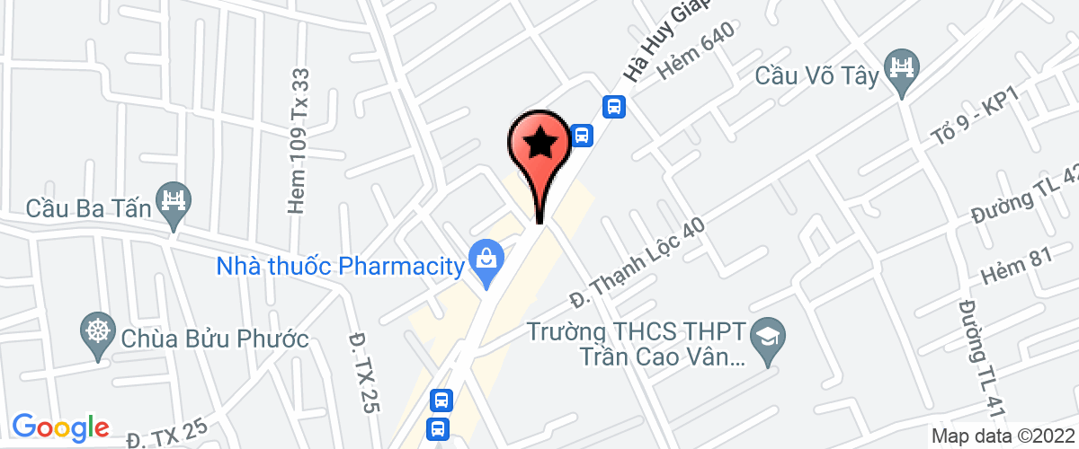 Map go to Bao Huy Mechanical Production Trading Company Limited