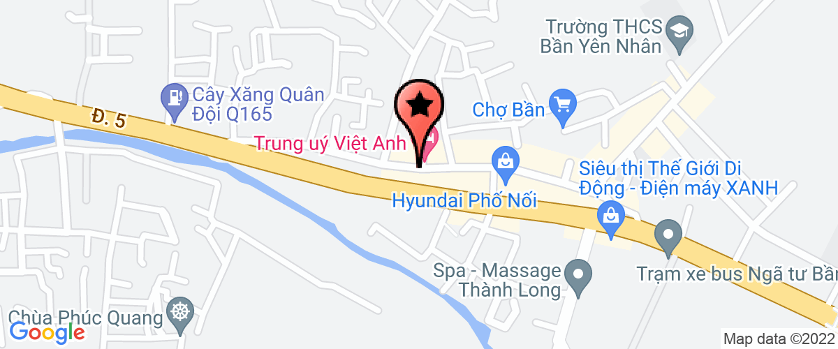 Map go to quang cao va thuong mai Sao Viet Company Limited