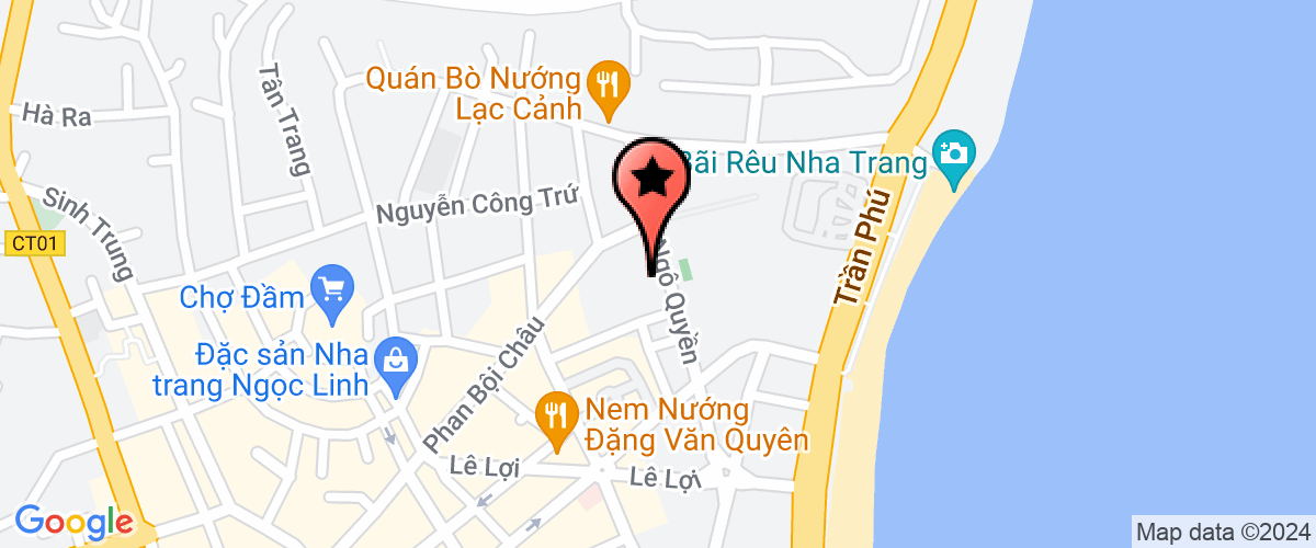 Map go to Vien Kiem sat Nhan dan thanh pho Nha Trang