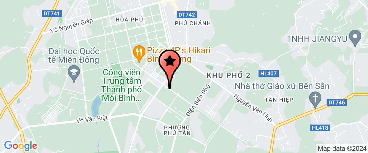 Map go to Thien Phu an Company Limited
