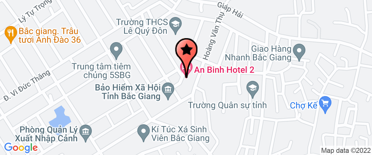 Map go to Binh An Super Investment Joint Stock Company