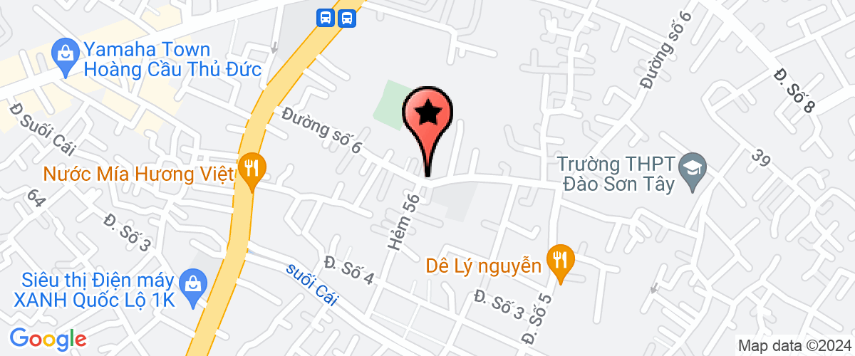 Map go to Kinh Viet Trading And Production Company Limited