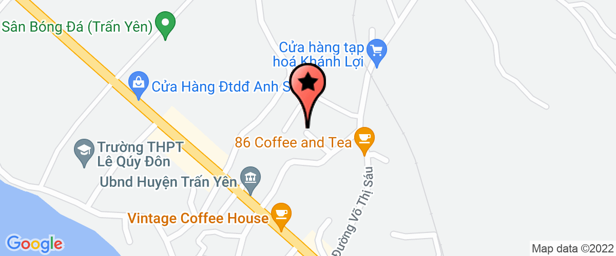 Map go to Ban chi huy Quan su Tran Yen District