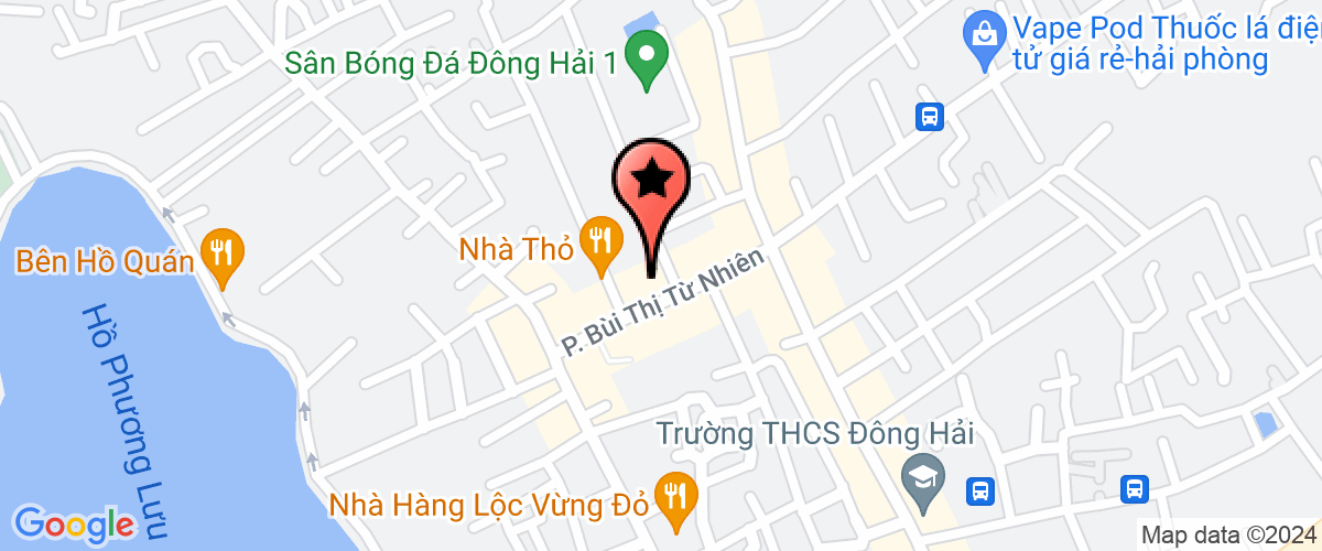 Map go to Trang Hoang Tien Import Export Trading Company Limited