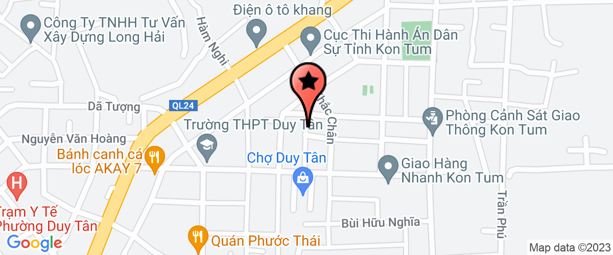 Map go to Hung Dinh Kon Tum Company Limited