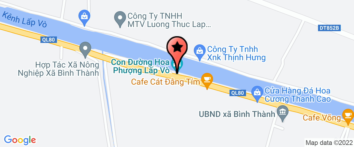 Map go to Nhut Thanh Food Company Limited
