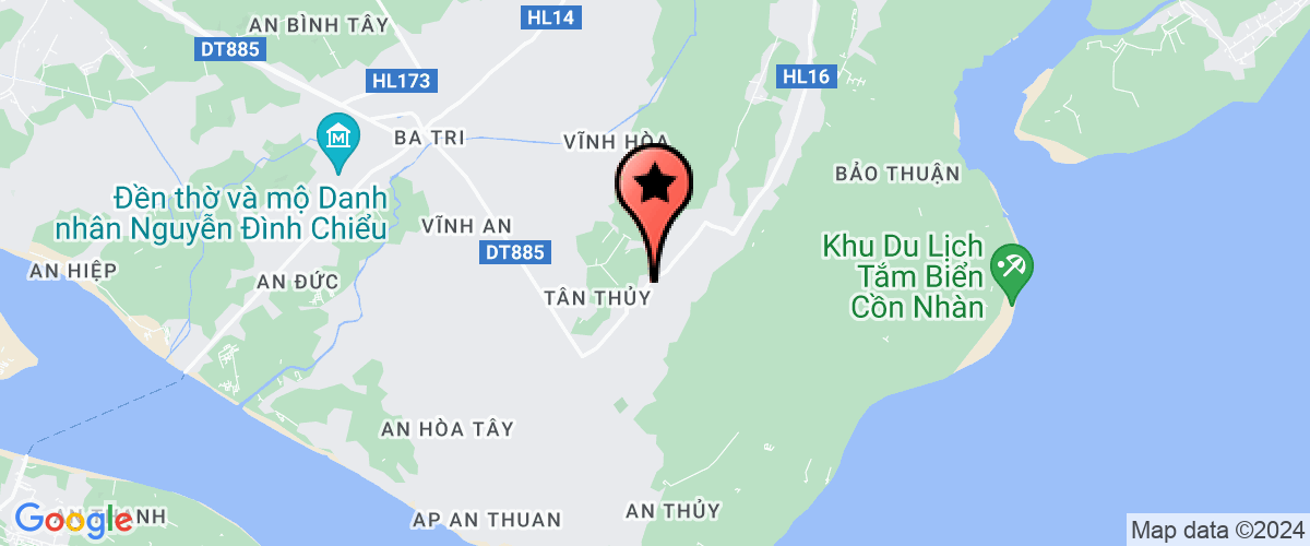 Bản đồ đến UBND Xã Tân Thuỷ