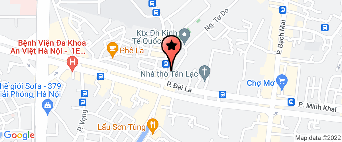 Map go to co phan dau tu tai chinhh va thuong mai HCT Company