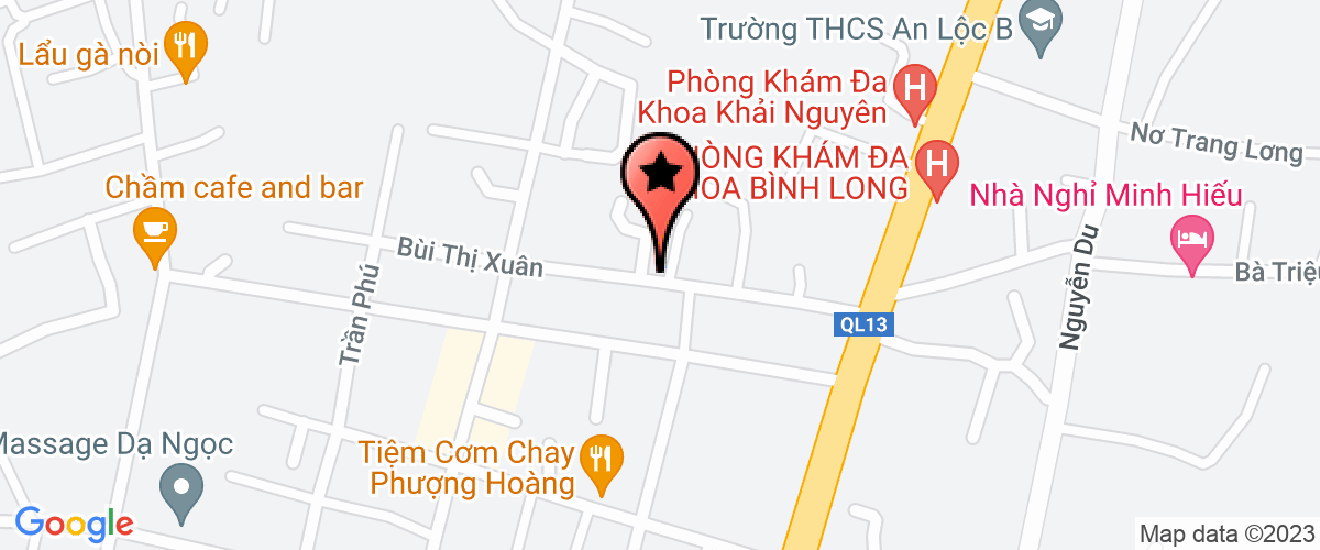 Map go to Nam Hoang Long Construction Company Limited